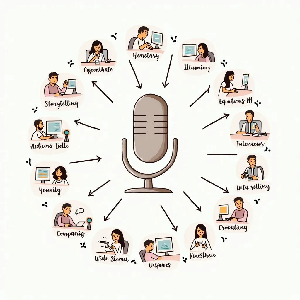 Different learning styles in cultural podcasts