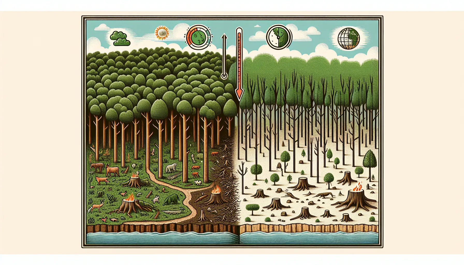 Global impact of deforestation