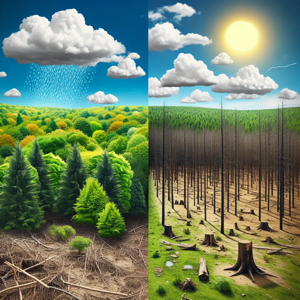 Deforestation impact on global weather