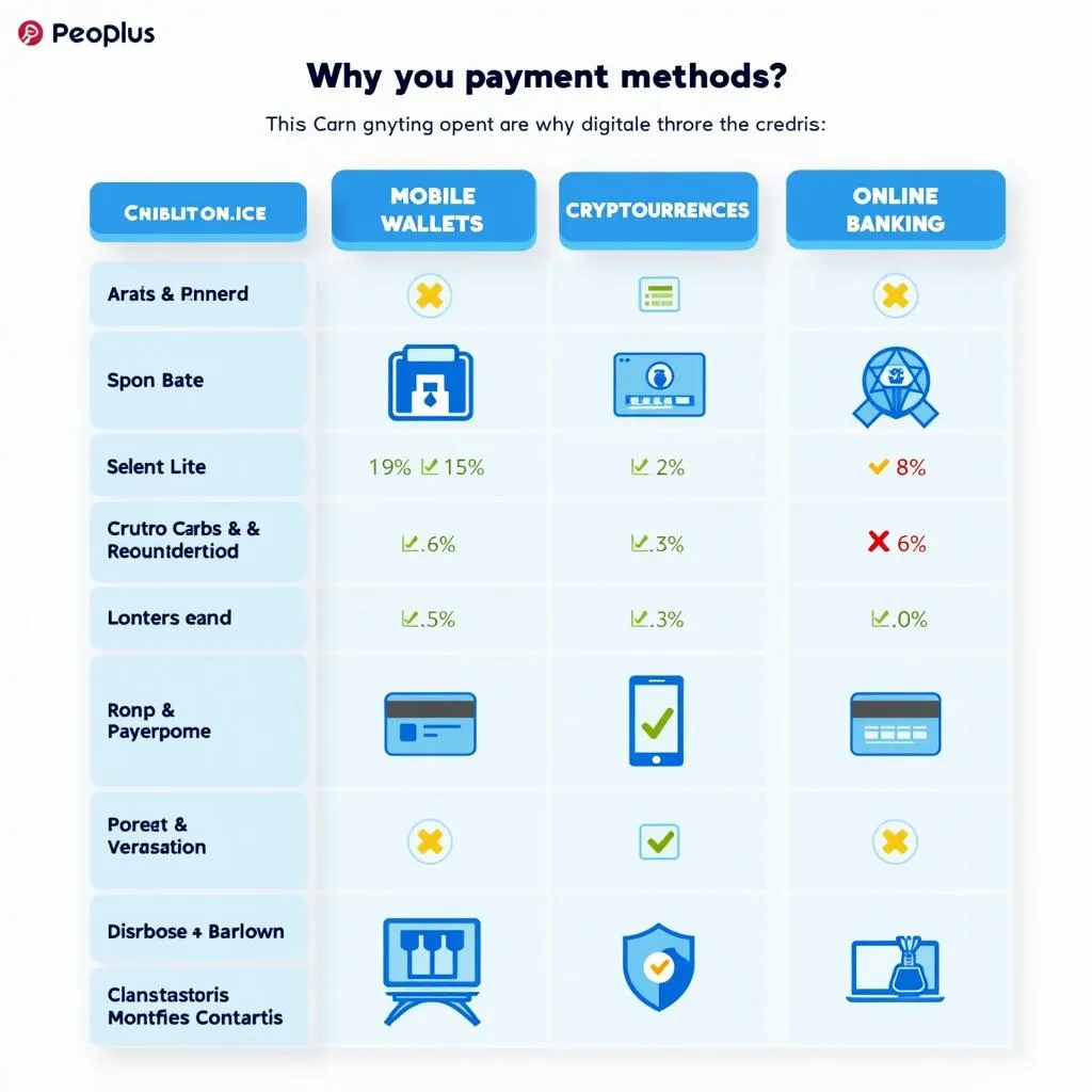 Comparison of digital payment methods