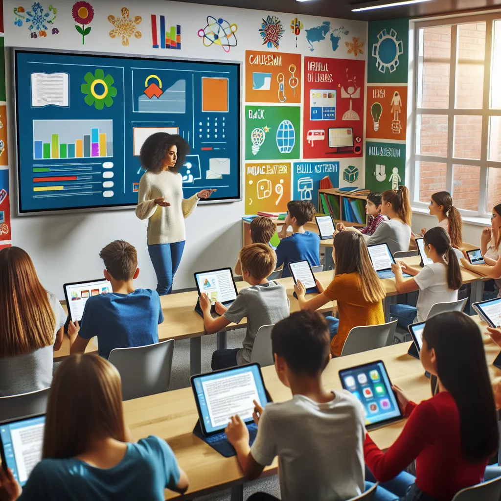 Digital skills education in modern classroom