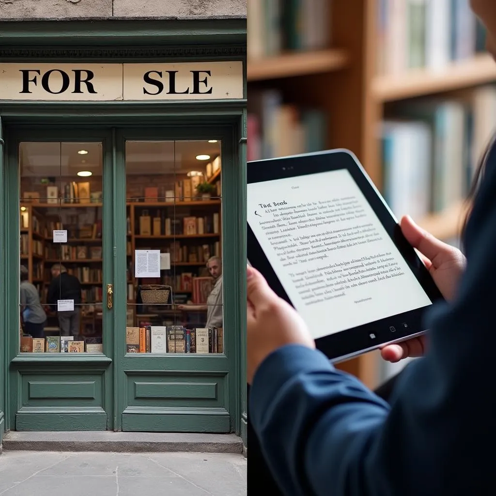 Digital technology's impact on traditional bookstores