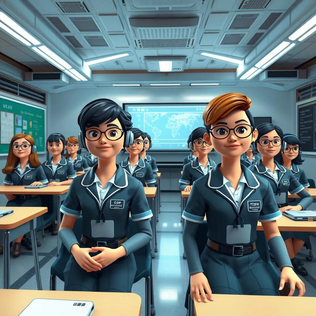 Digital uniforms in virtual learning environments