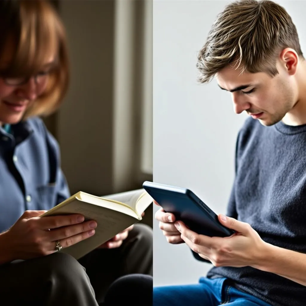 Digital vs traditional reading comparison