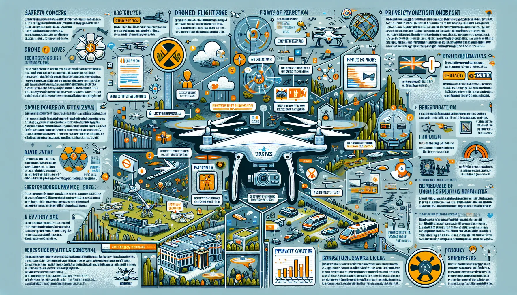 Drone regulation infographic