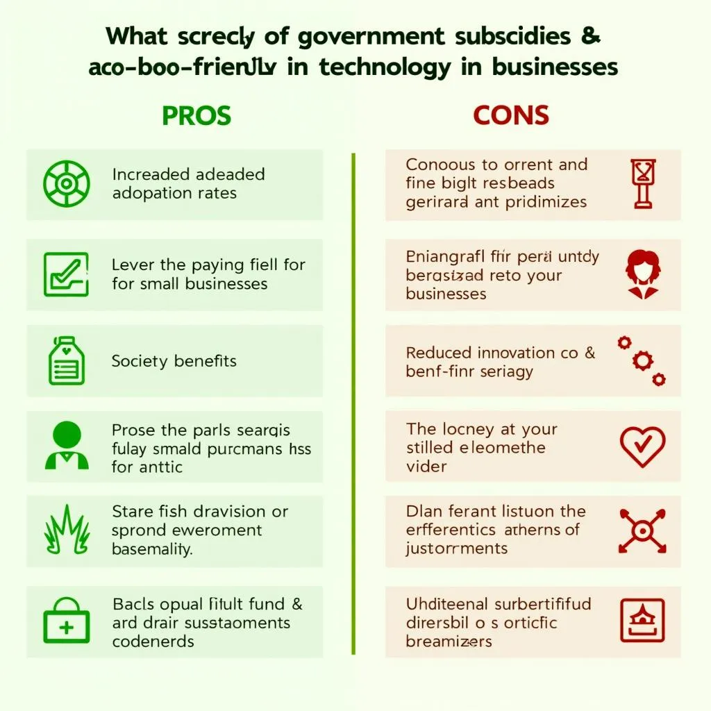 Government subsidies for eco-friendly technology in businesses