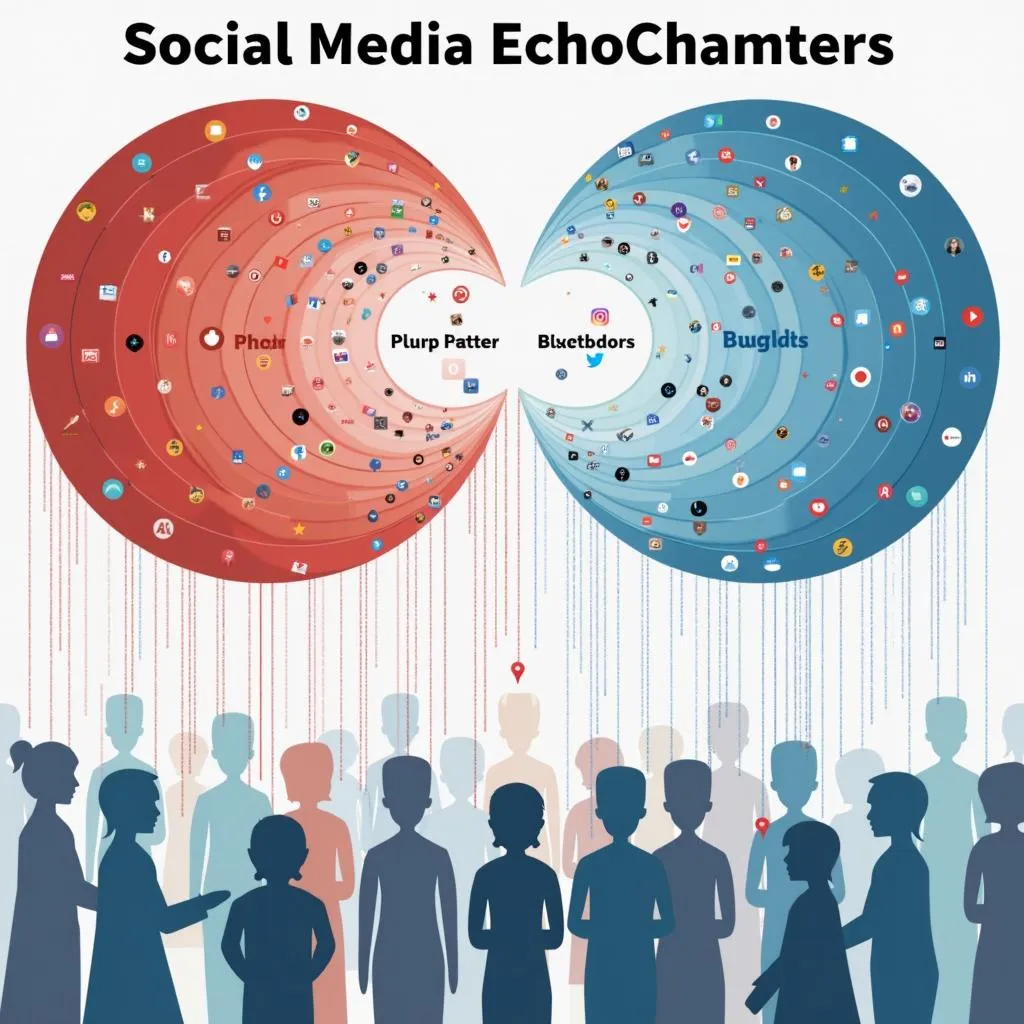 Echo chambers in social media amplifying political polarization