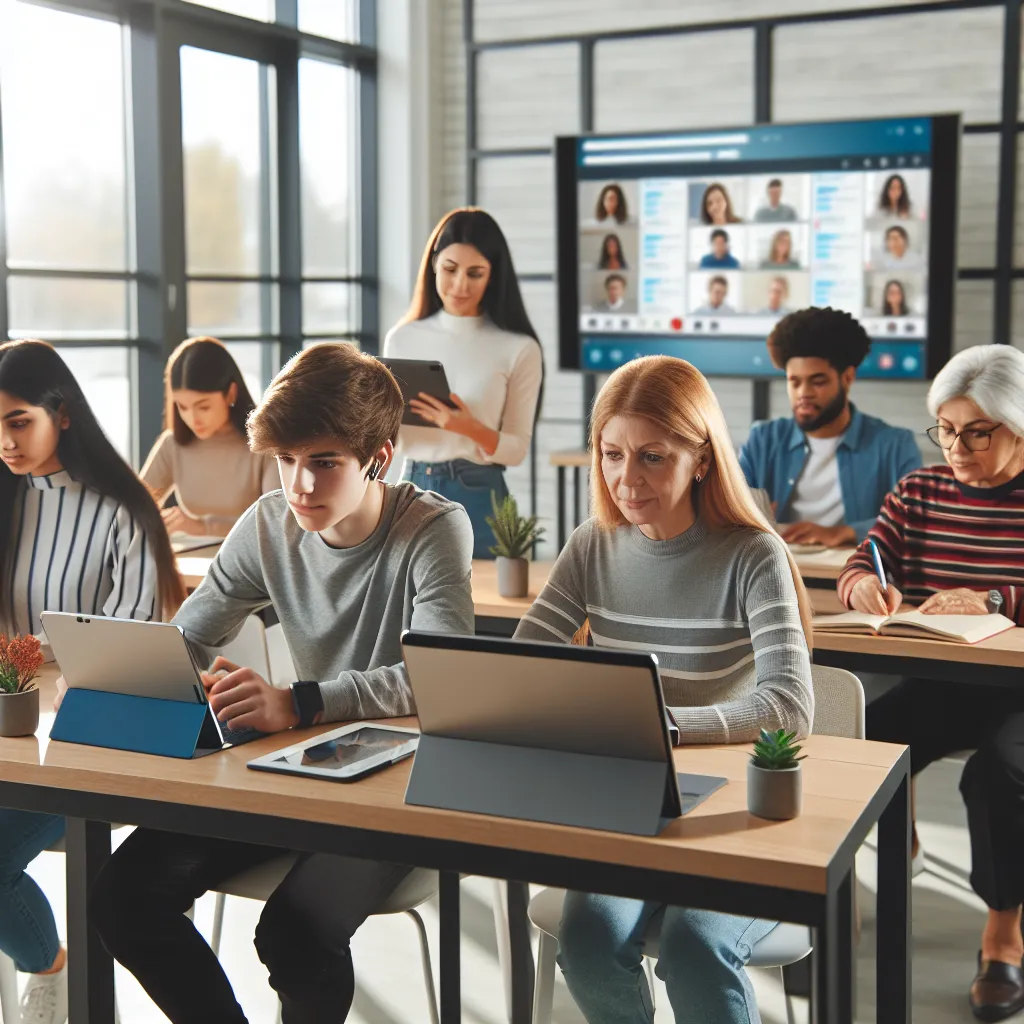 E-learning classroom