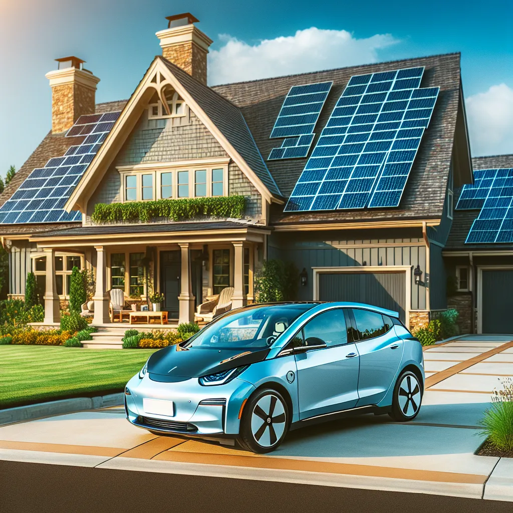 electric car charging with solar panels