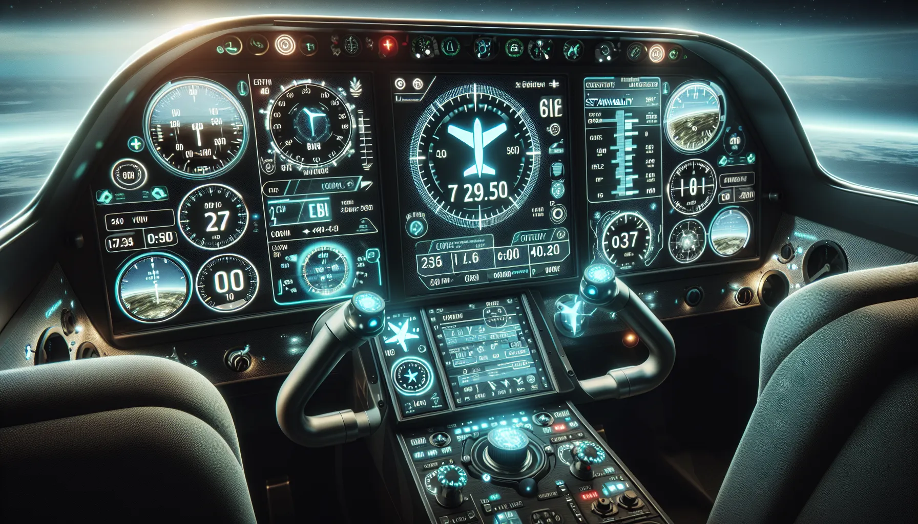 Electric aircraft cockpit