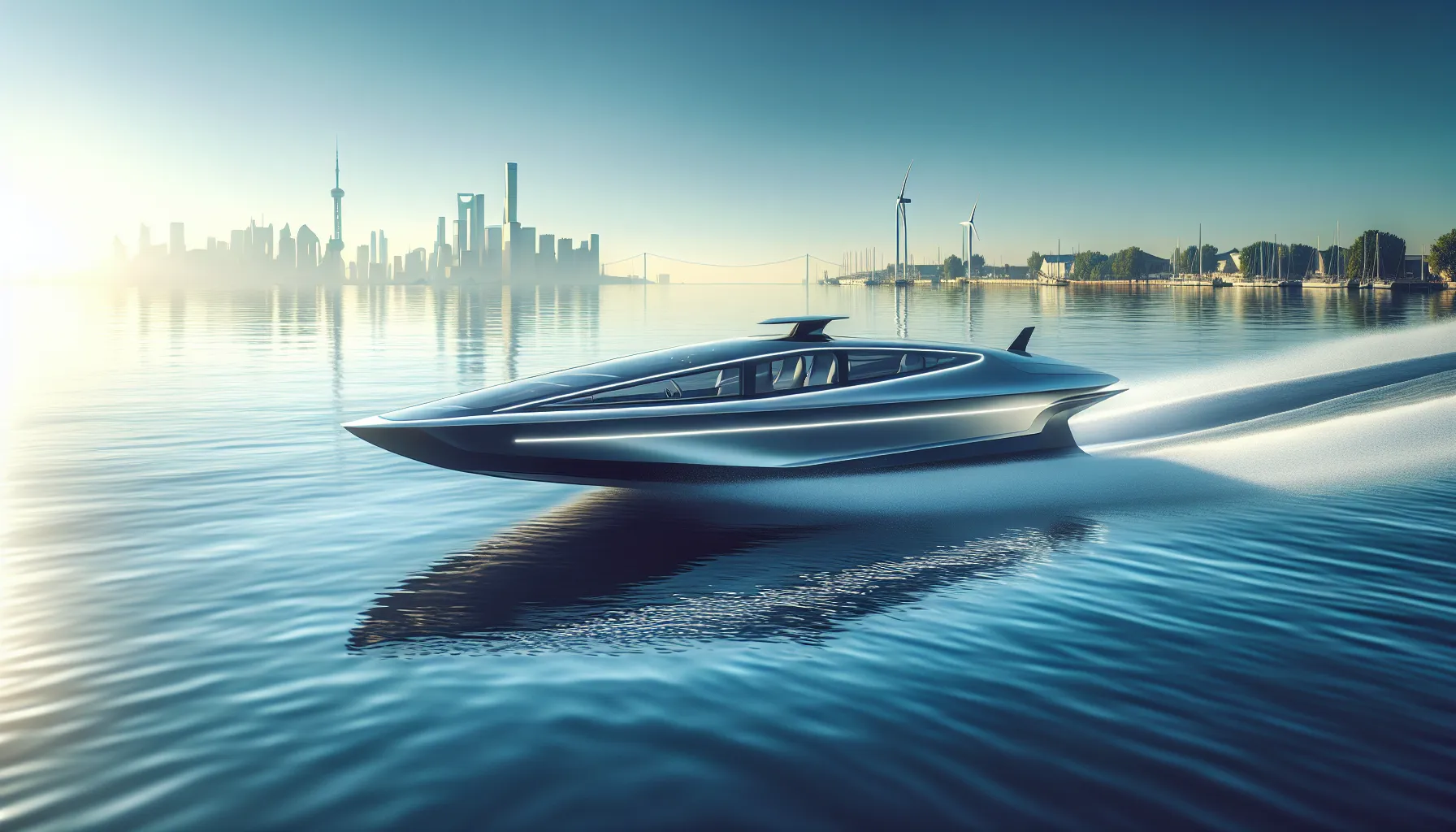 Electric boats for marine transport