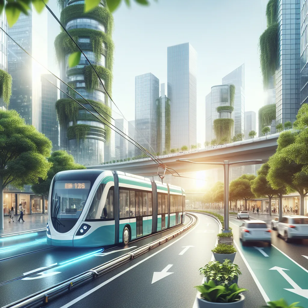 Electric buses in urban setting