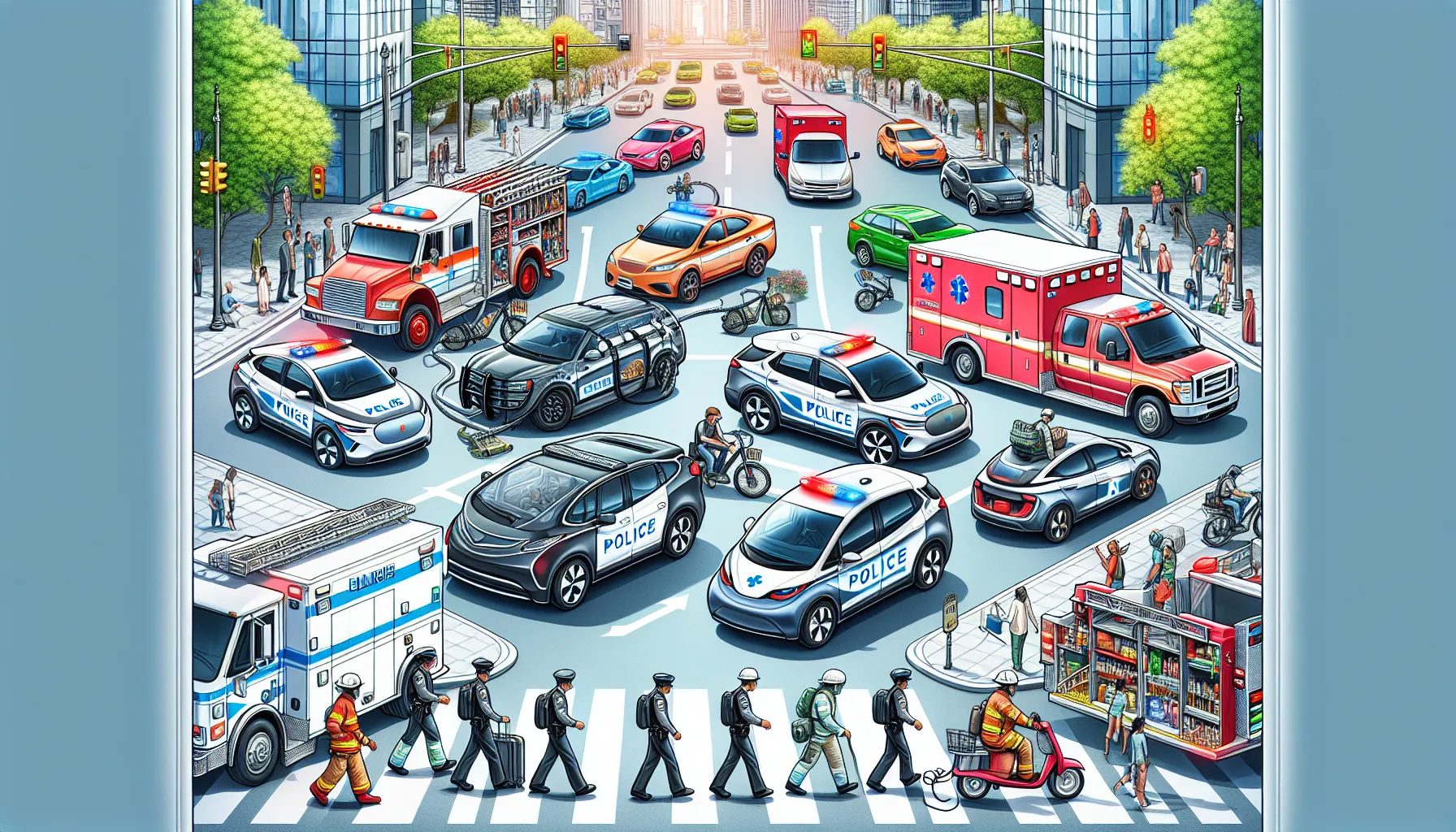 Electric vehicles improving public safety