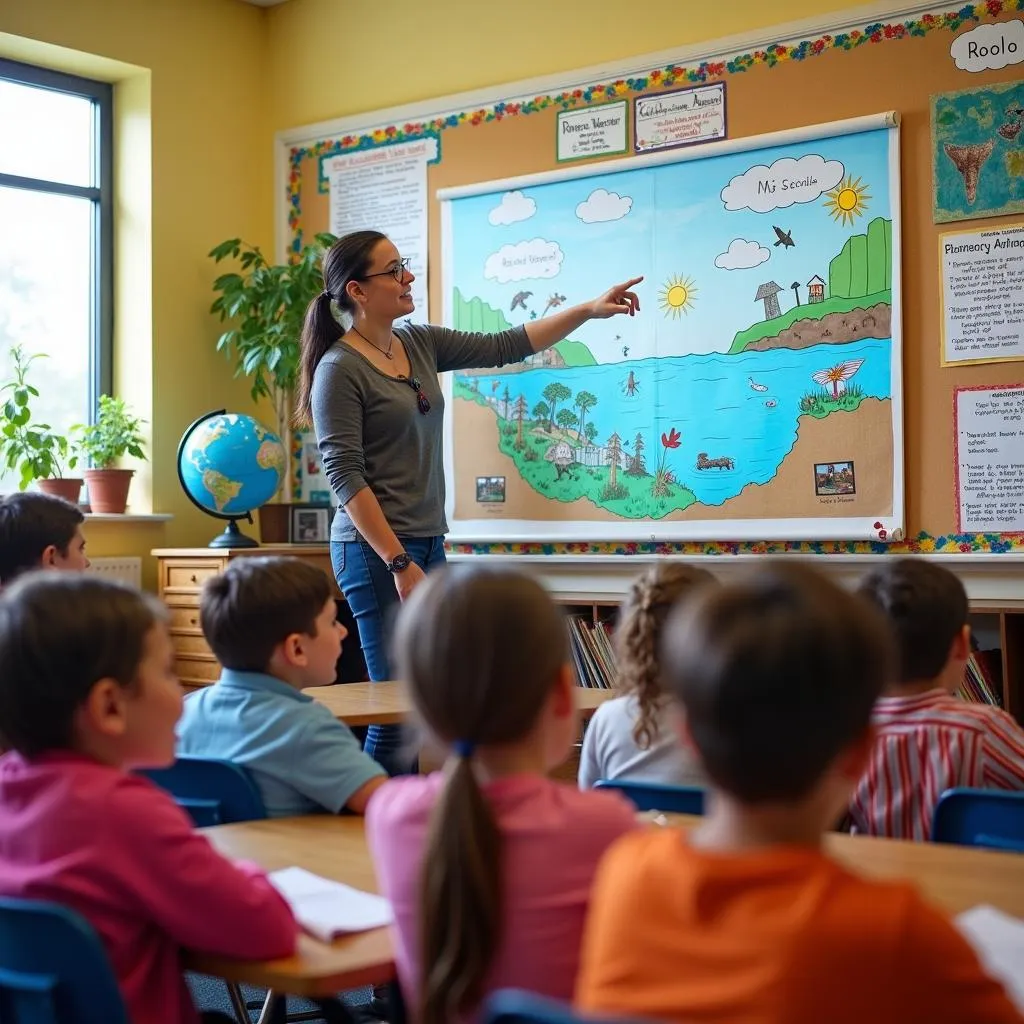 Environmental education in a primary school classroom