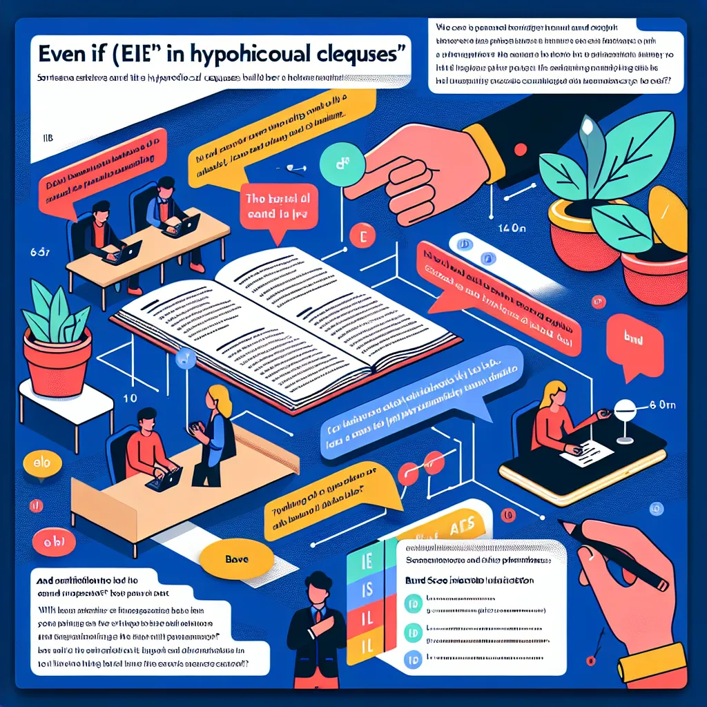 Even if hypothetical clauses in IELTS