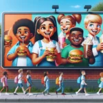 Fast food advertising targeting children