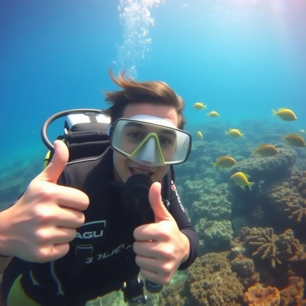 First-time scuba diving experience in Thailand