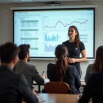 Fitness expert giving a presentation