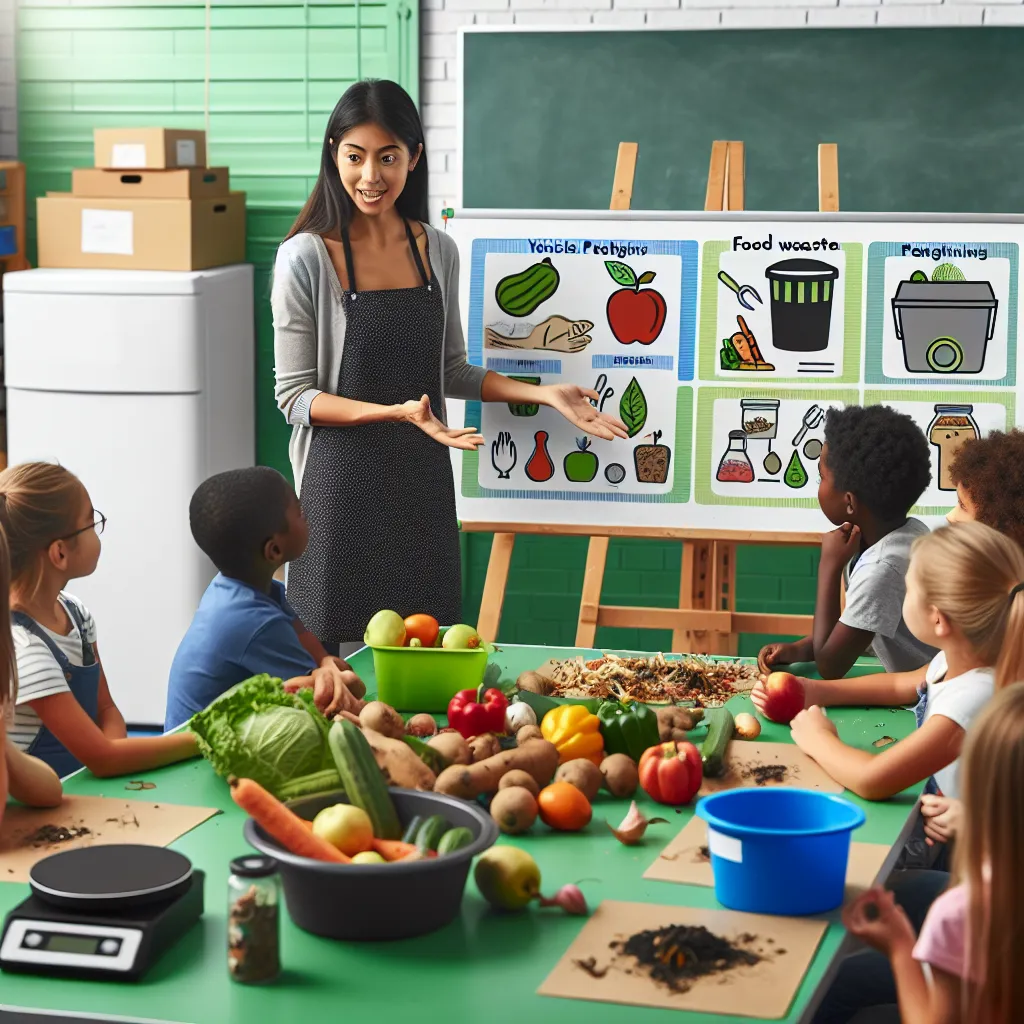 Educating children about food waste