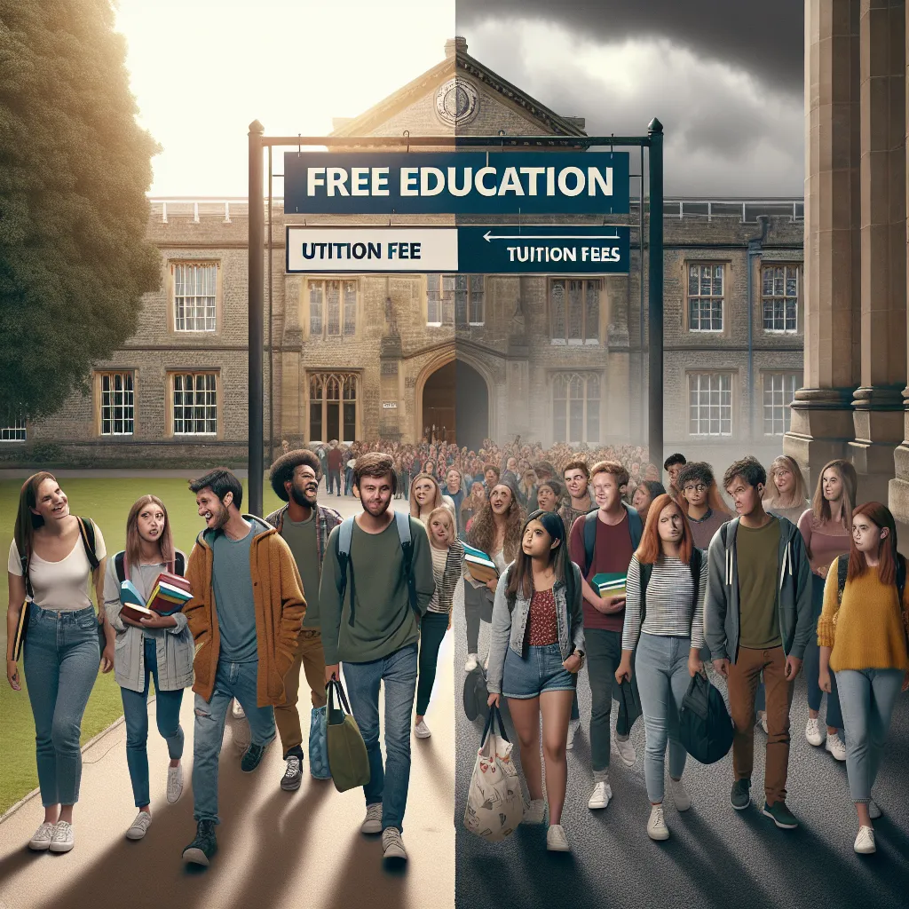 Free higher education concept