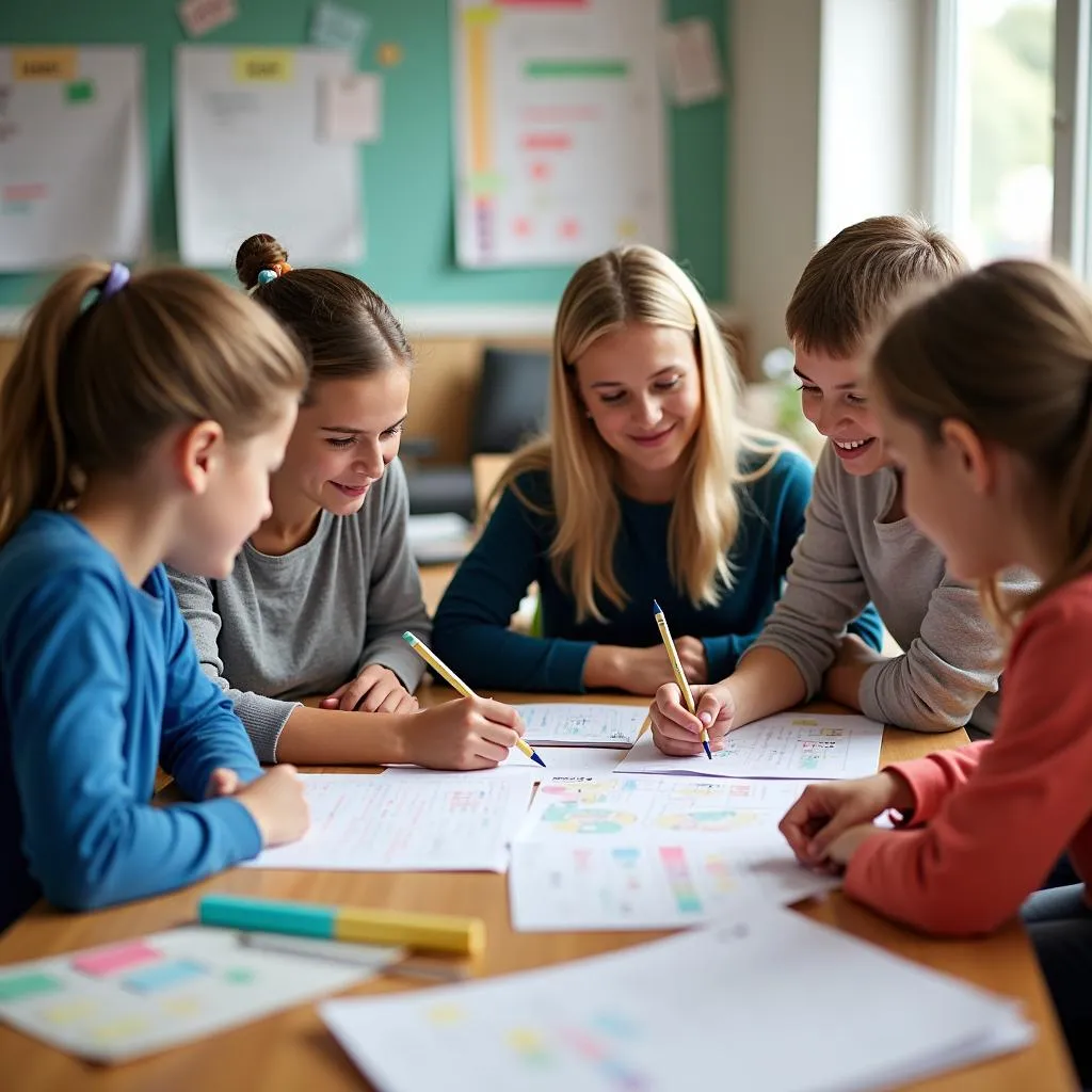 Setting future goals during a student-led conference