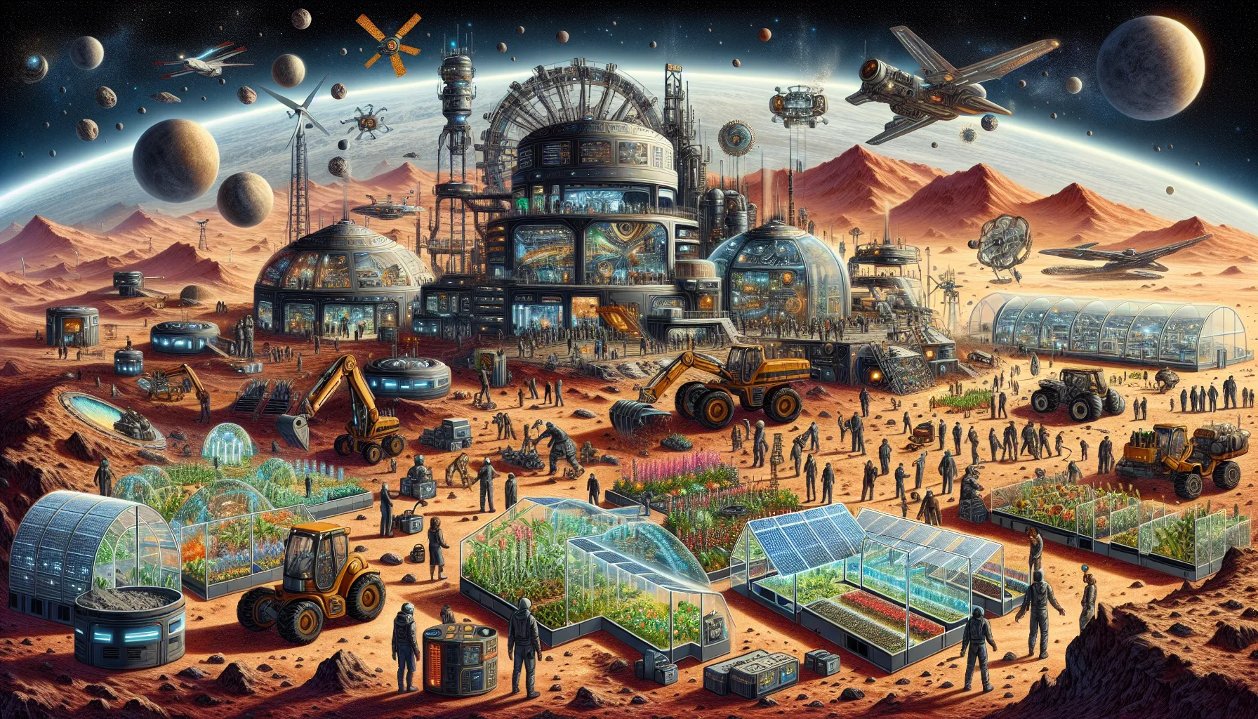 Space Colonization and Resource Extraction