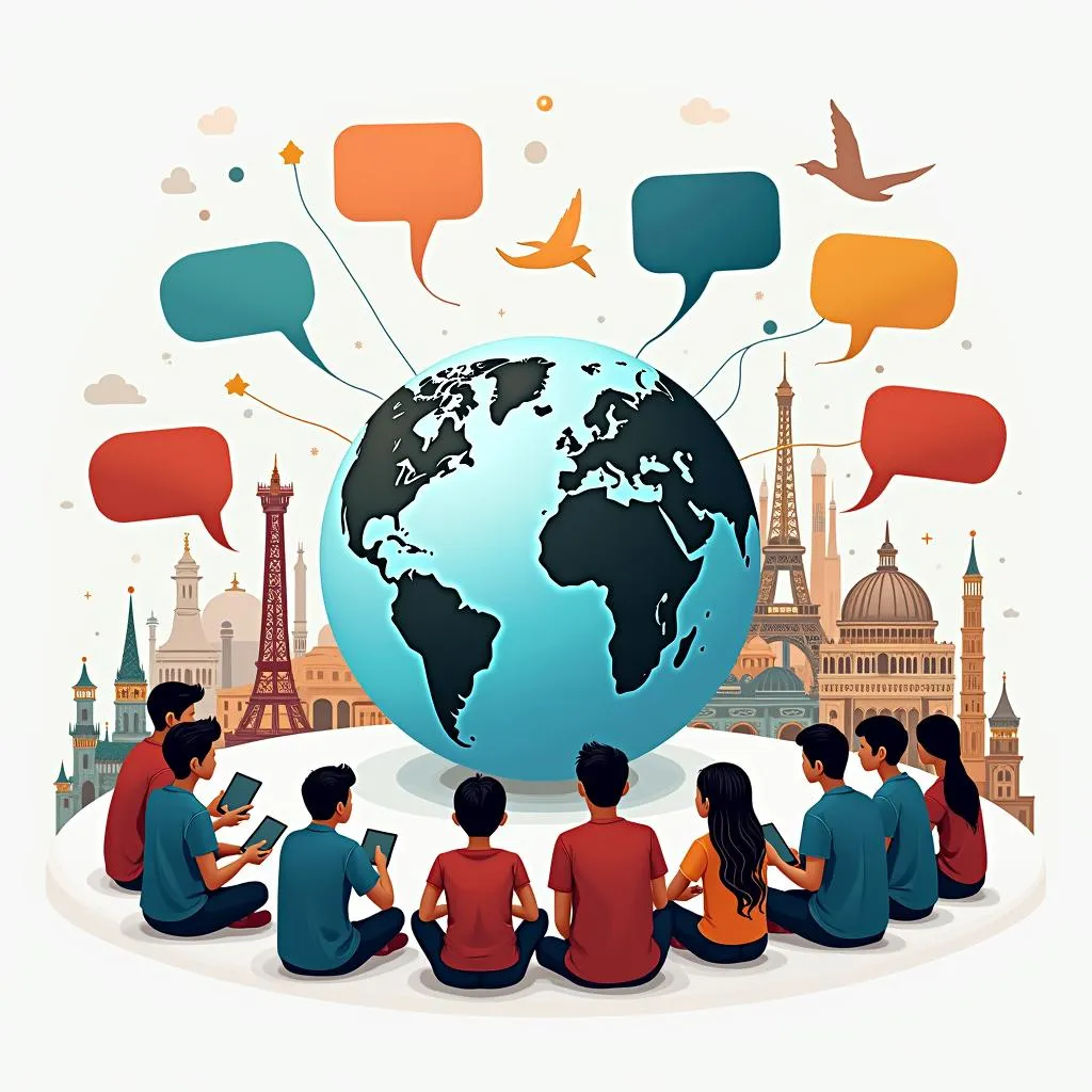 Global language education promoting cultural diversity