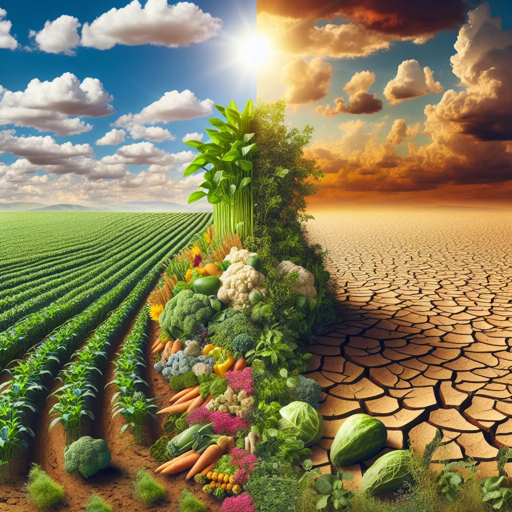 Global warming impact on agriculture