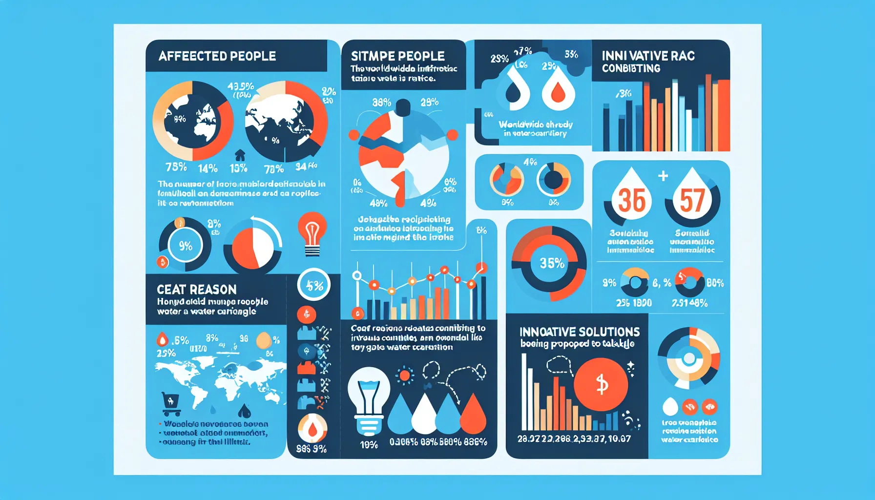 Global Water Shortage Infographic