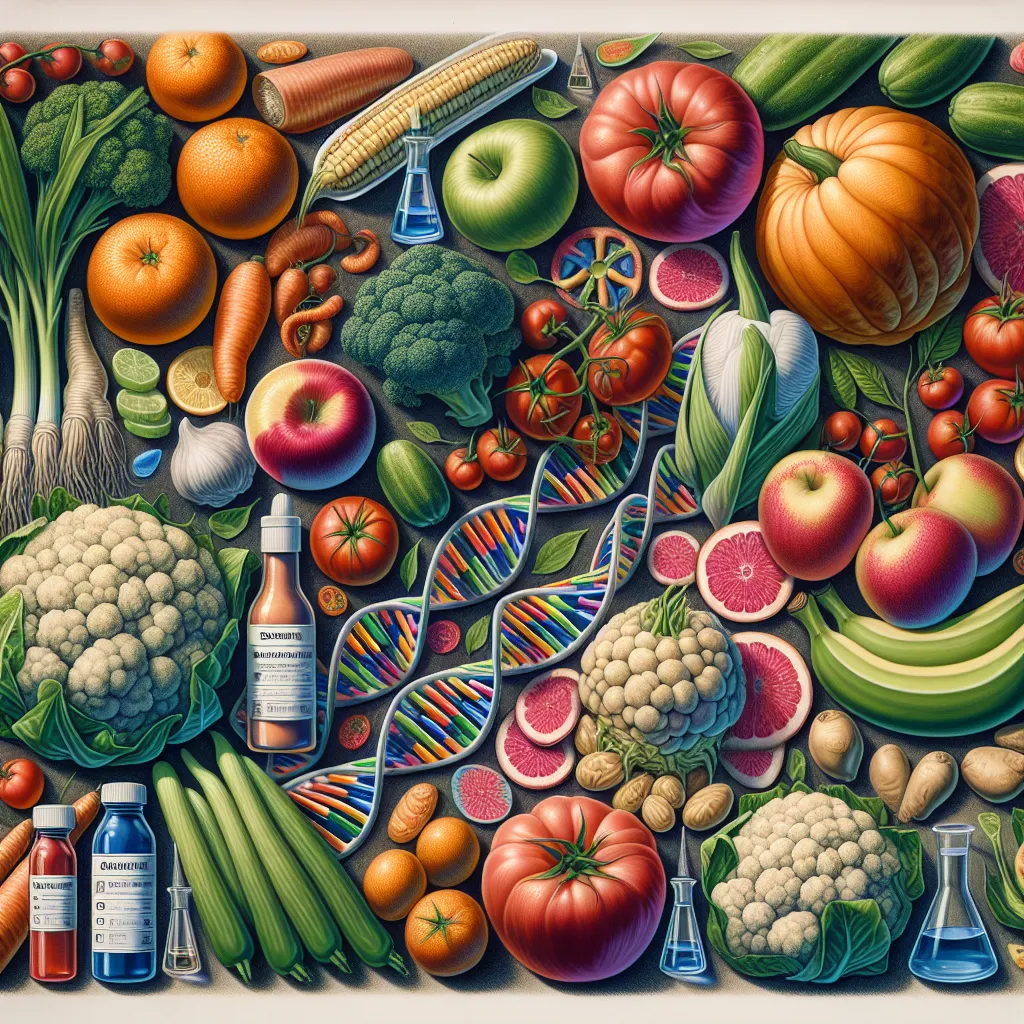 Genetically Modified Foods Illustration