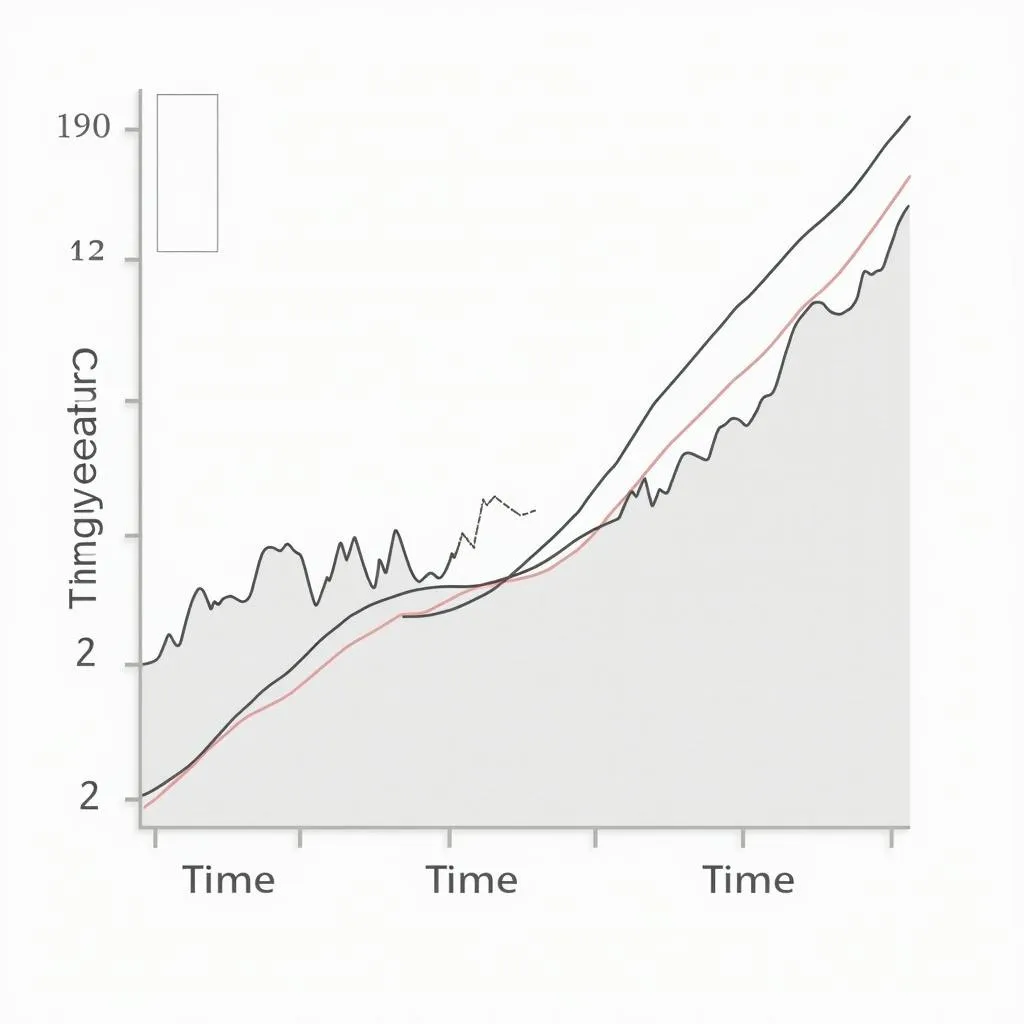 Graph showing temperature fluctuations