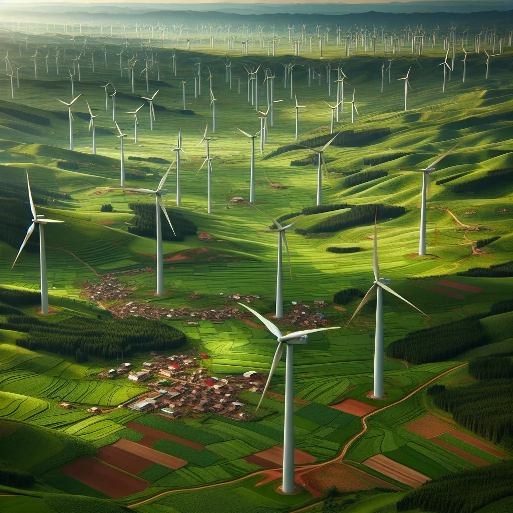 Green Rural Economy with Wind Farm