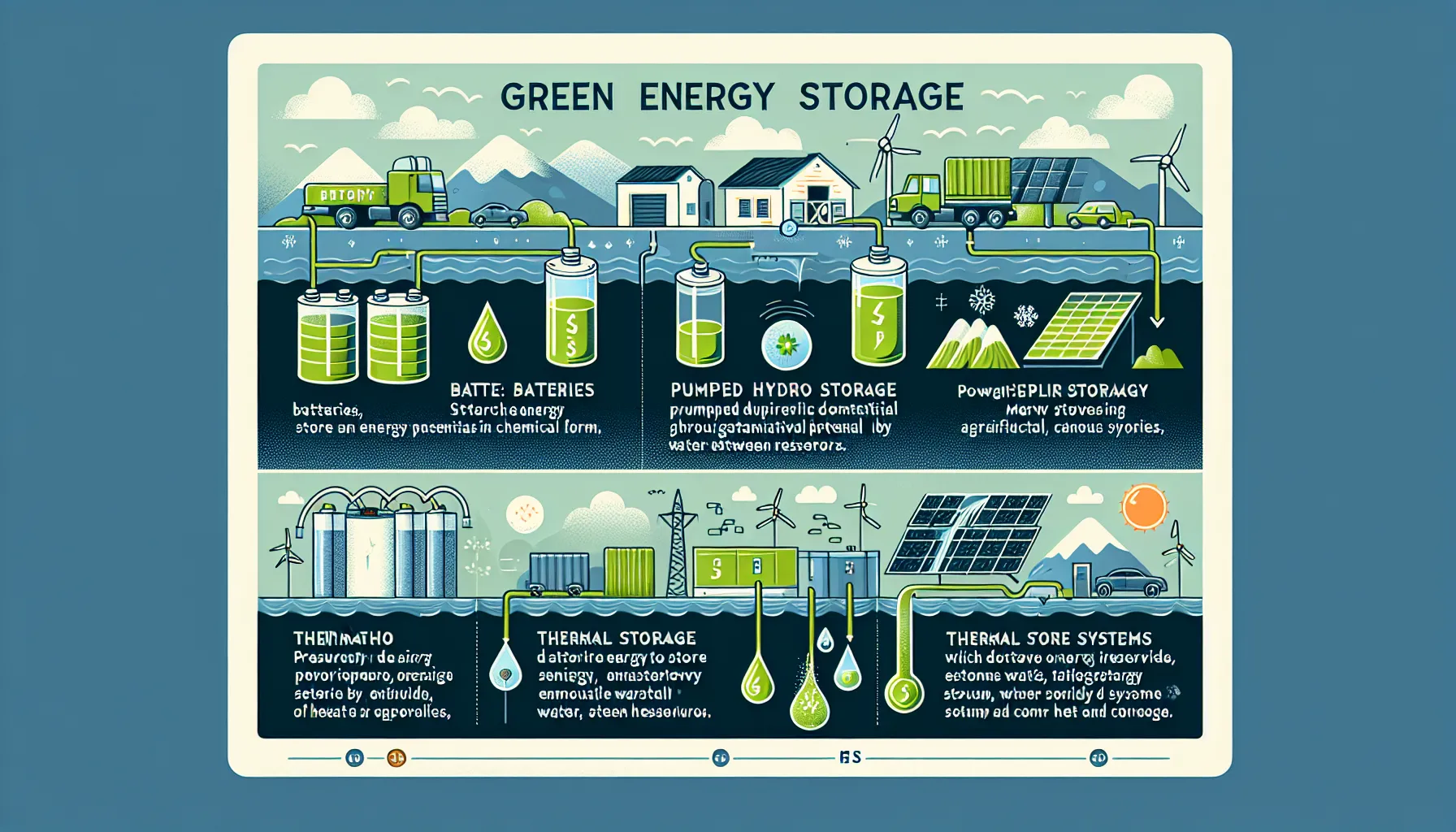 Green energy storage technologies