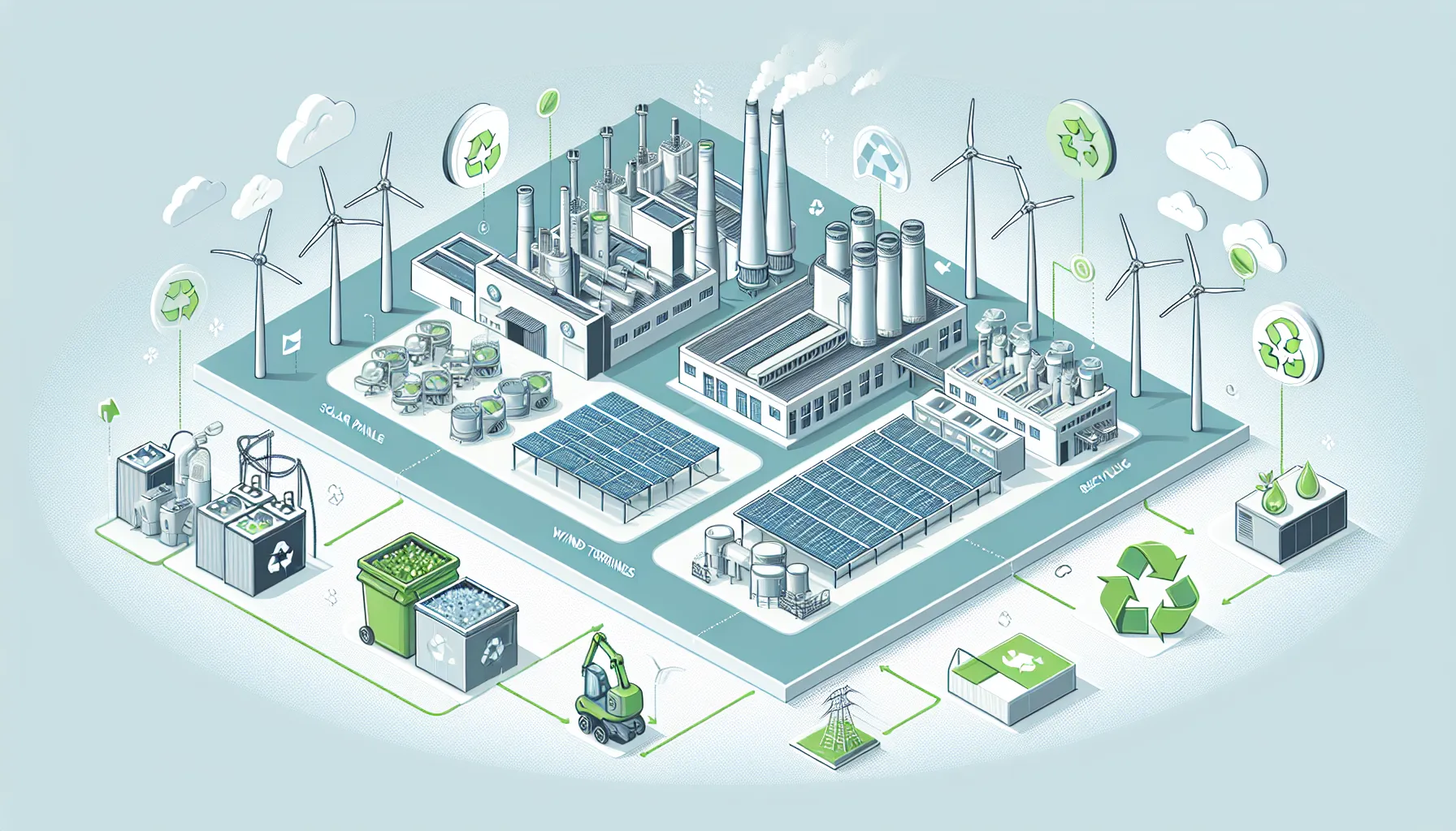 Green technologies reducing industrial waste