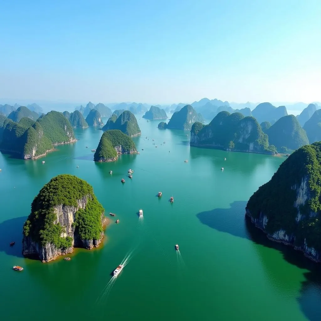 Breathtaking view of Ha Long Bay