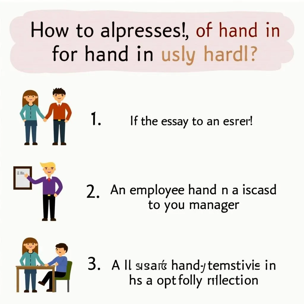 Hand in phrasal verb usage examples