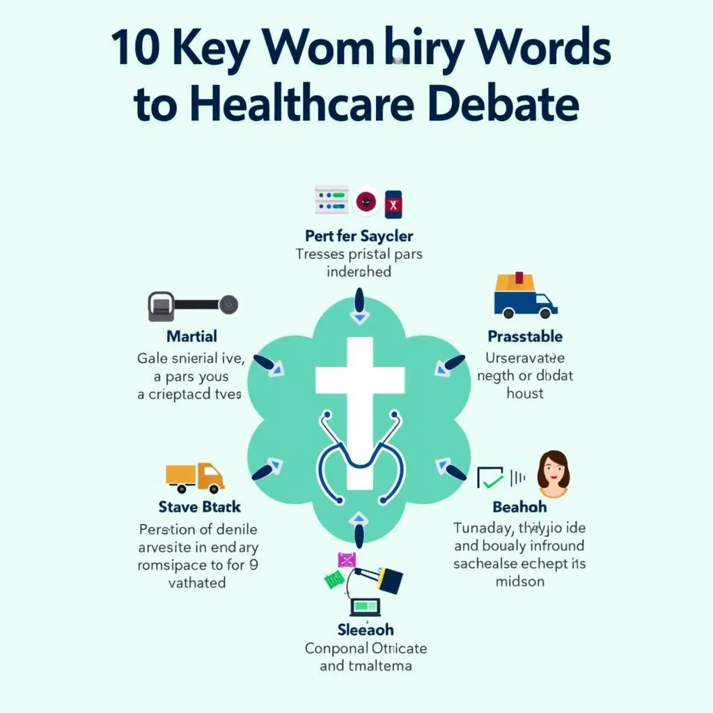 Infographic of key healthcare vocabulary