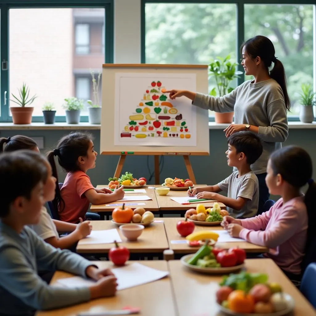 Healthy eating education program in schools