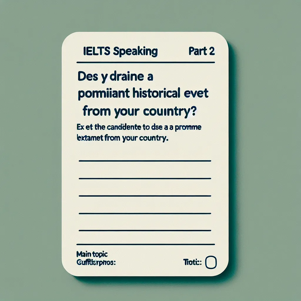 IELTS Speaking Cue Card