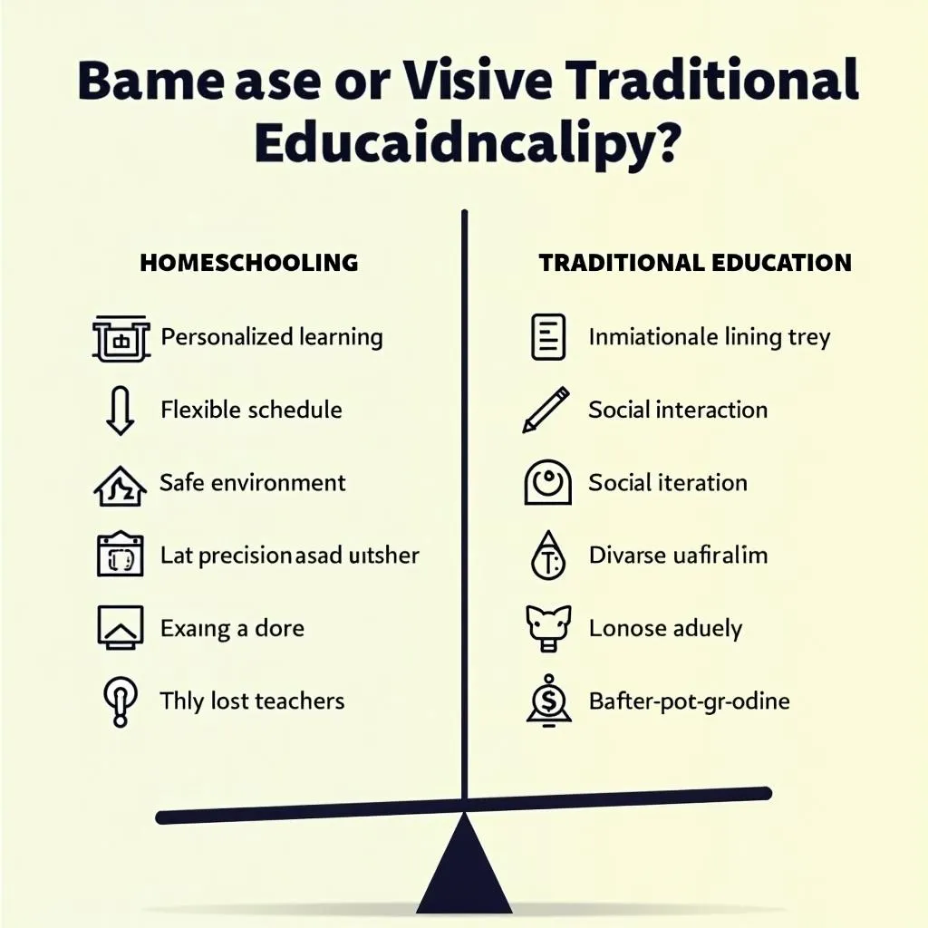 Homeschooling vs Traditional Education: A Visual Comparison