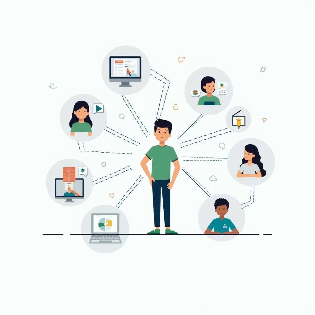 Illustration of a hybrid learning model