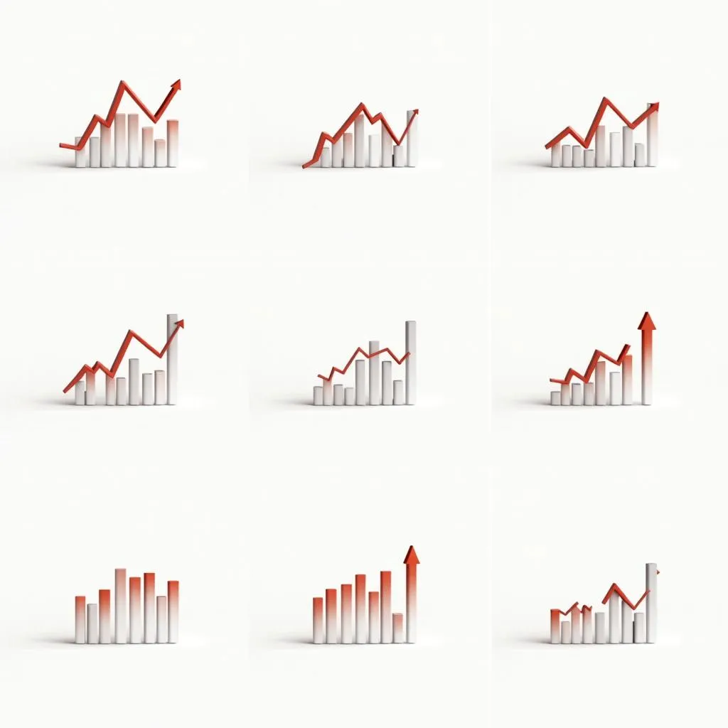 Examples of trends in IELTS bar charts