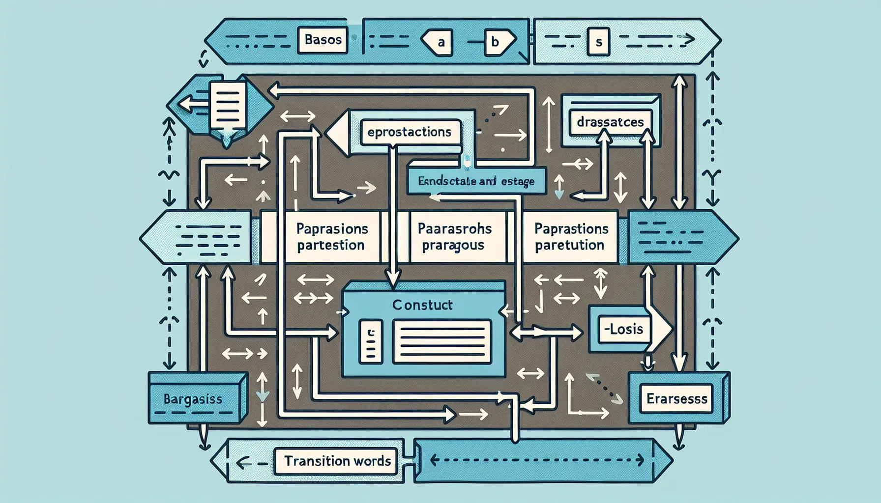 IELTS Writing Task 2 essay structure with transitions