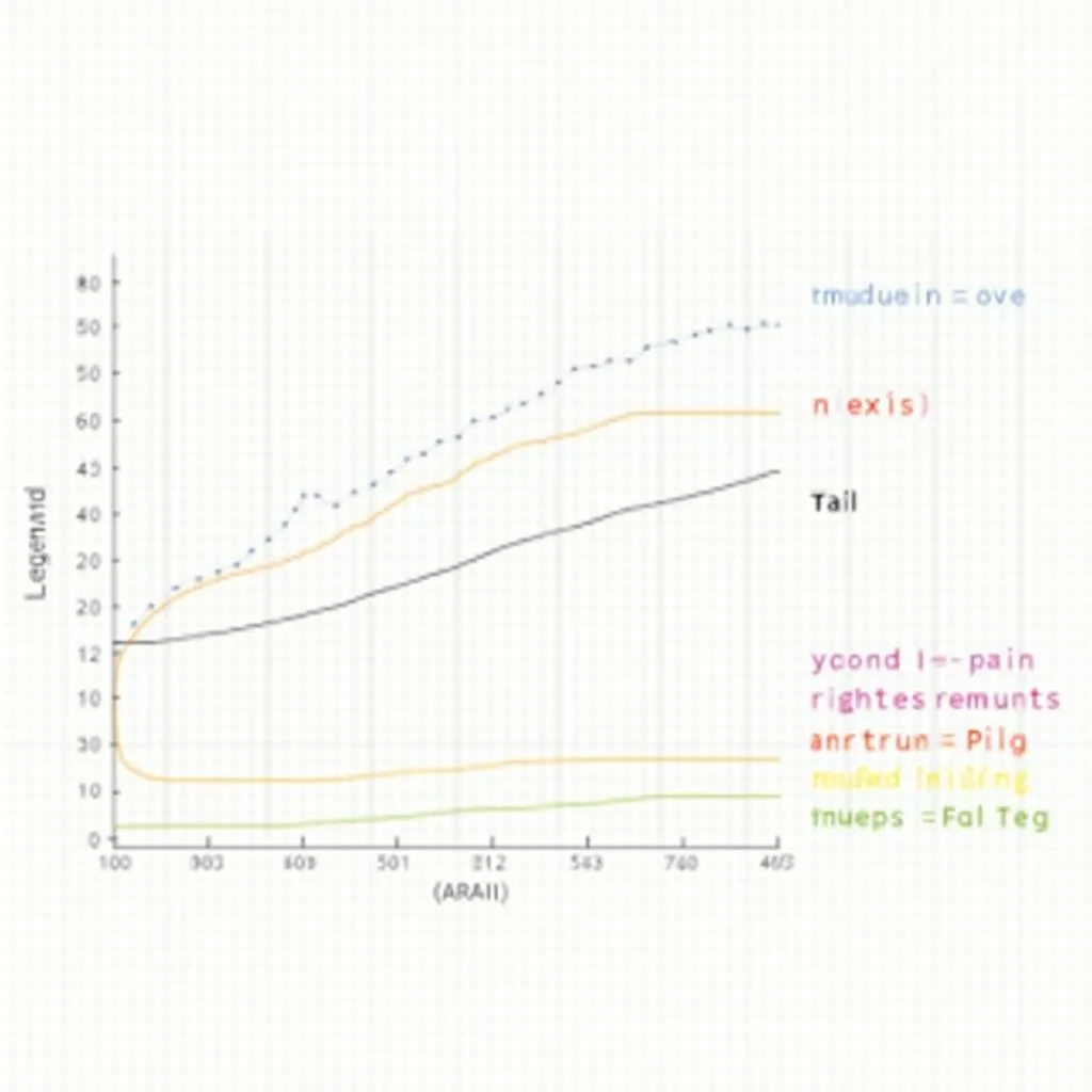 Key components of an IELTS line graph