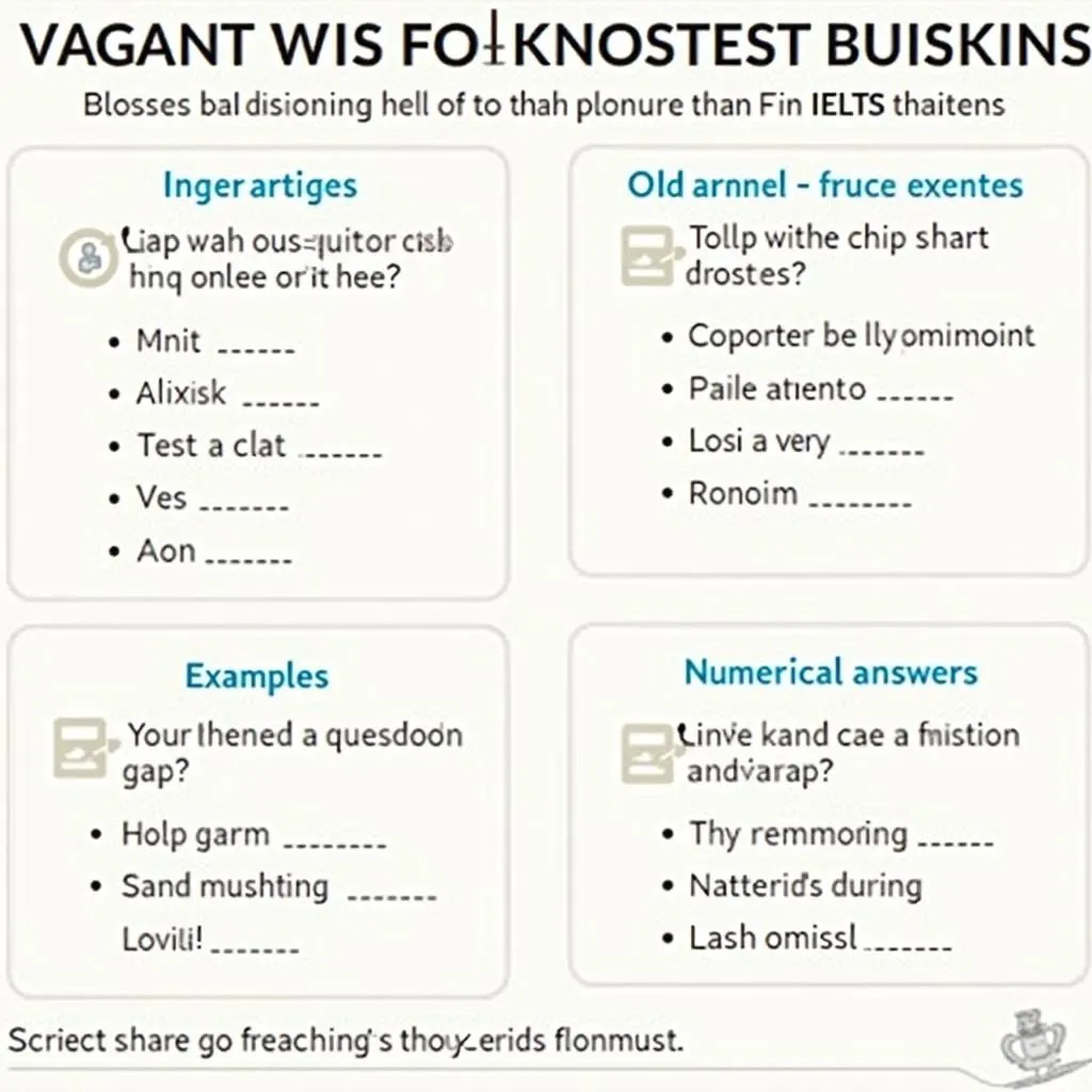 IELTS Listening Gap-Fill Question Types