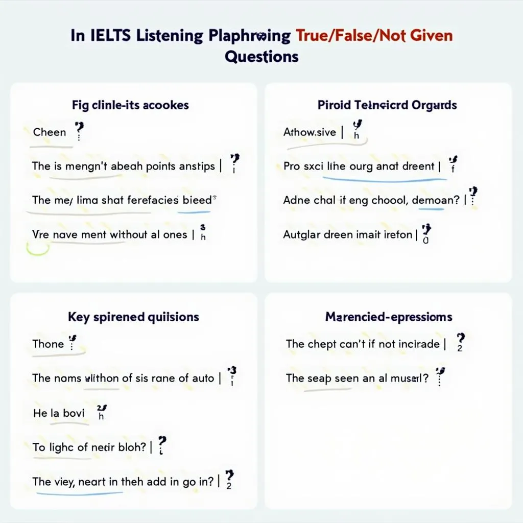 IELTS Listening Paraphrasing Examples