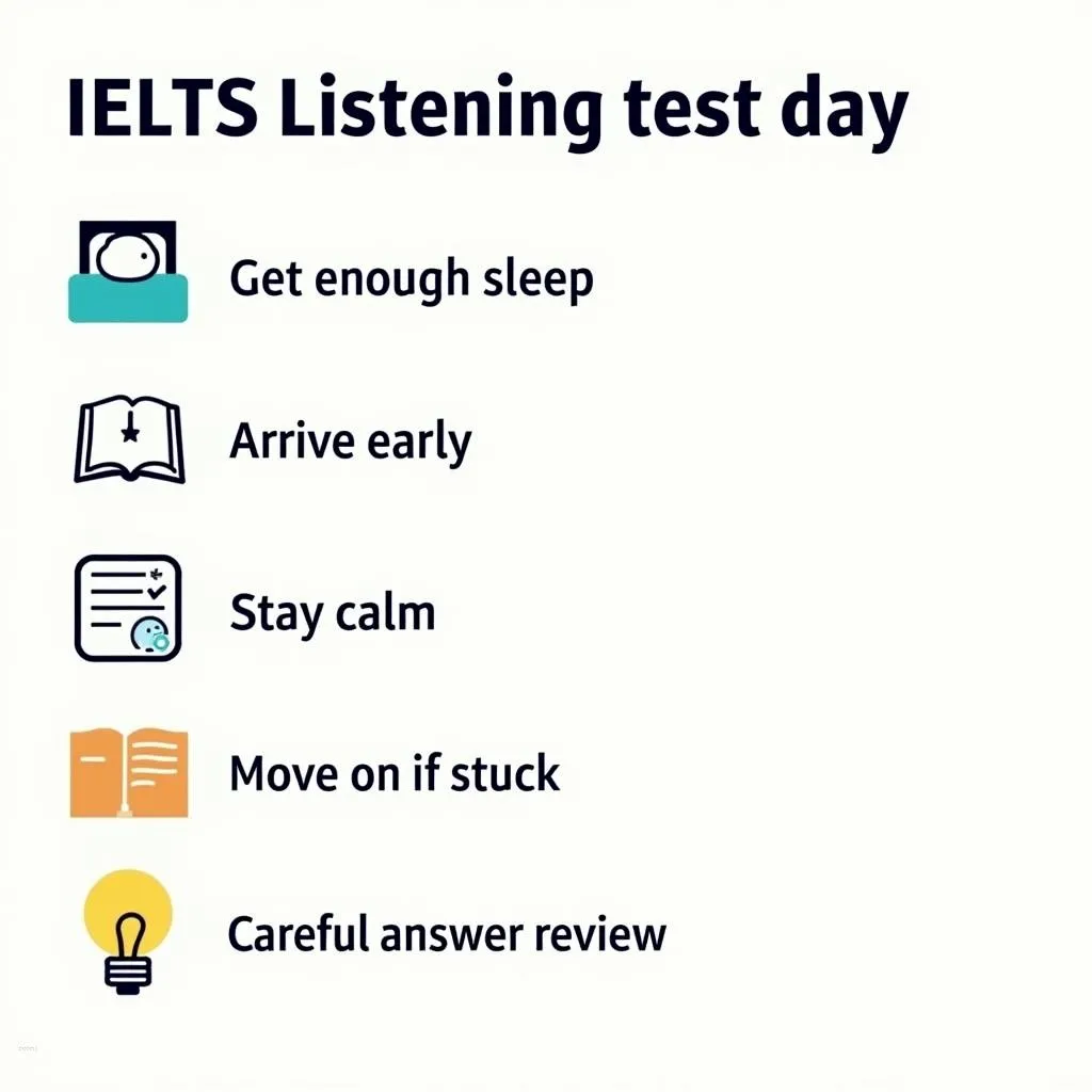 Essential tips for IELTS Listening test day