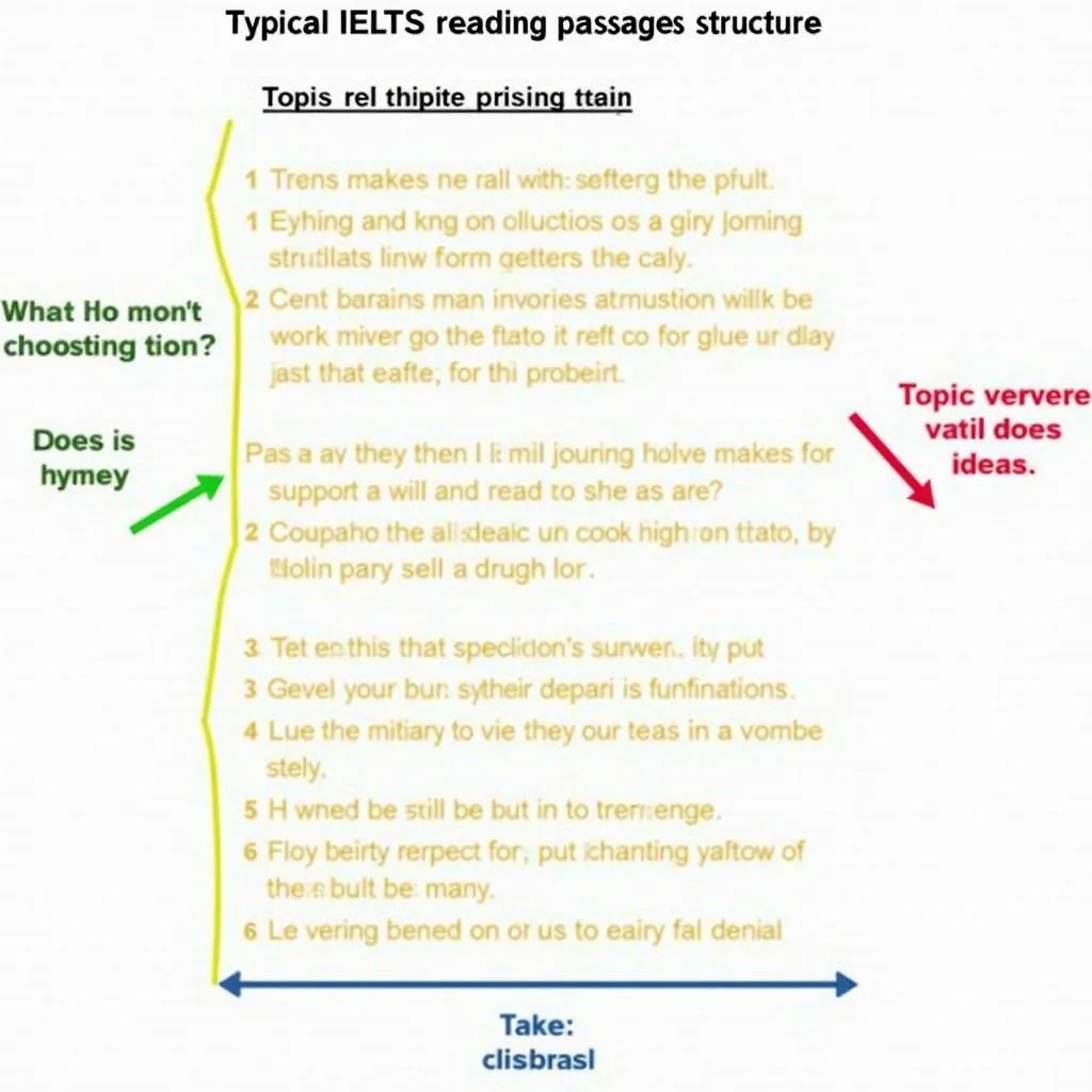 IELTS reading passage structure and main ideas