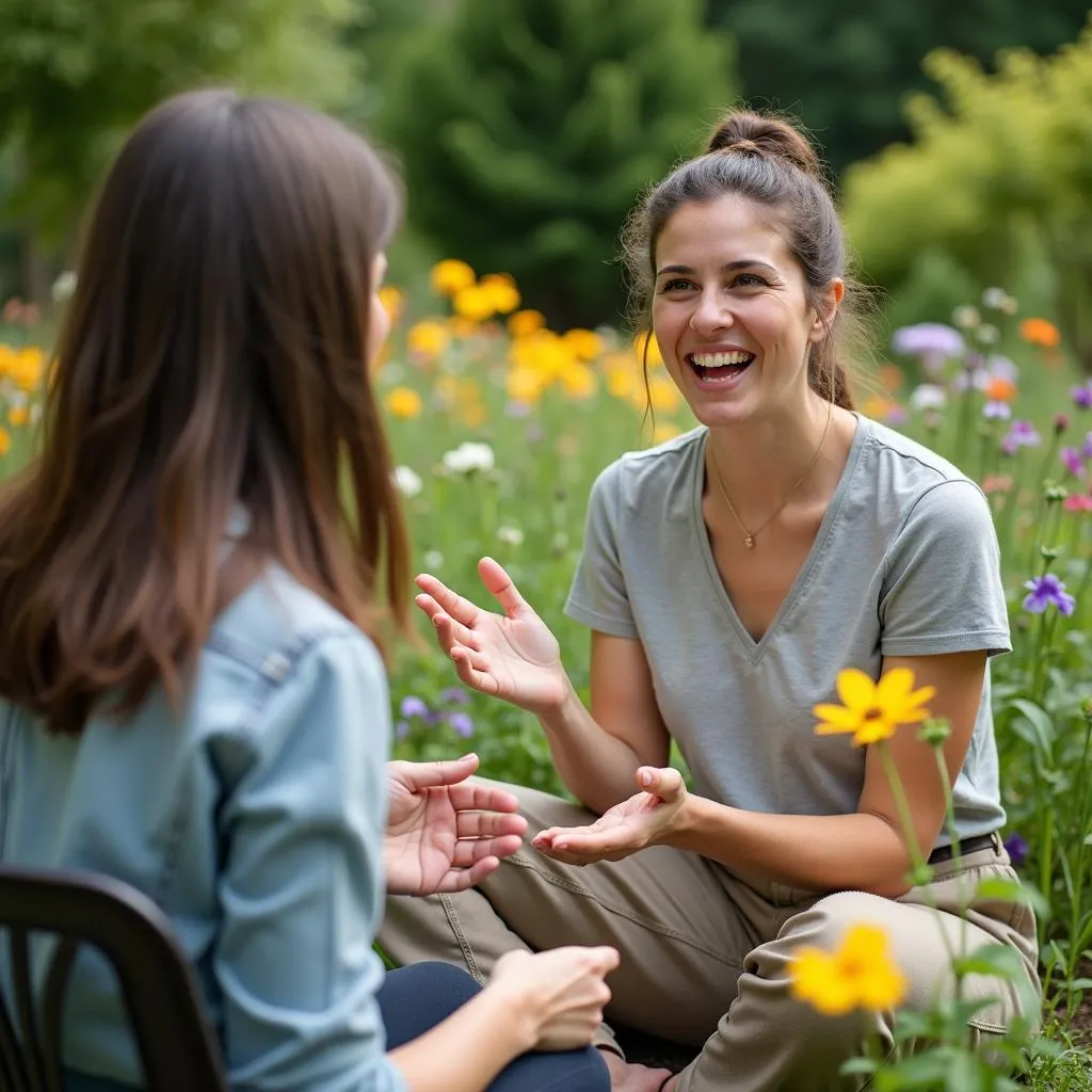 IELTS candidate describing favorite garden