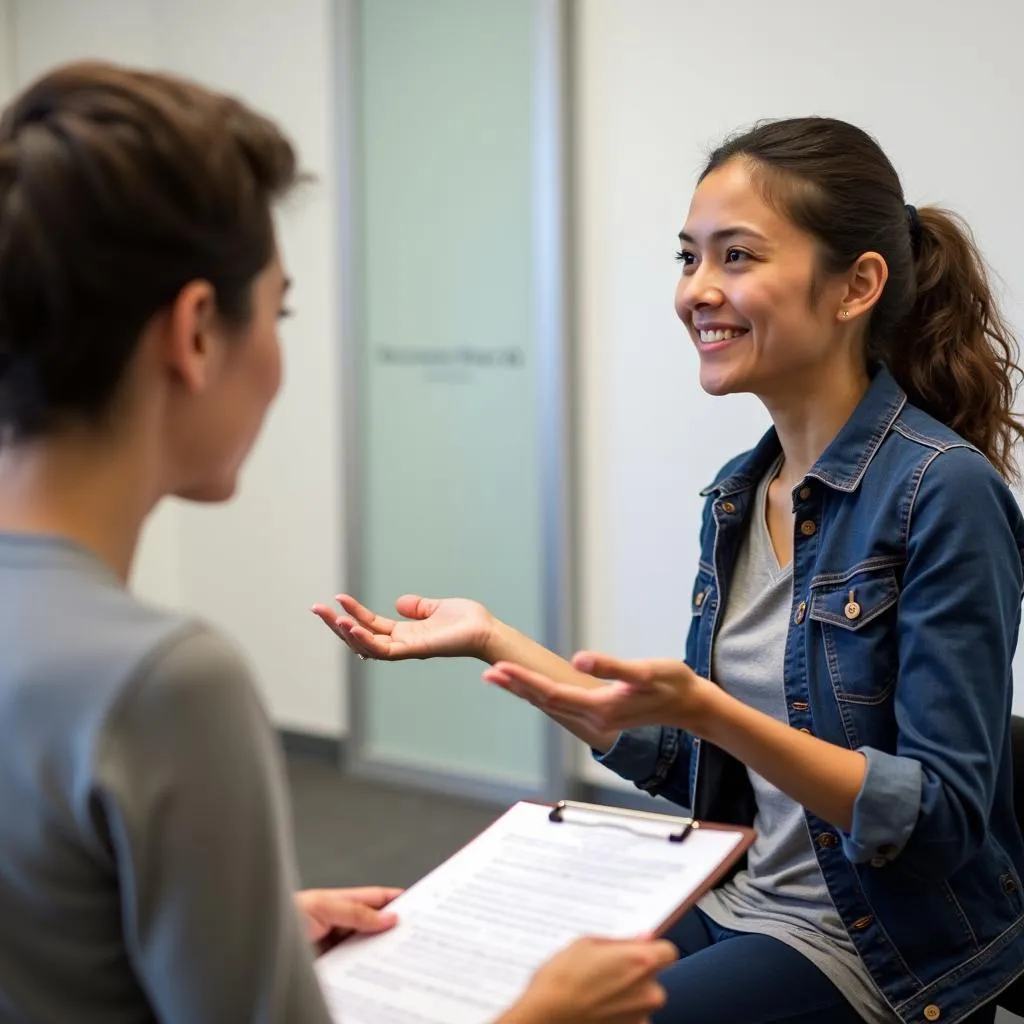 IELTS Speaking practice session